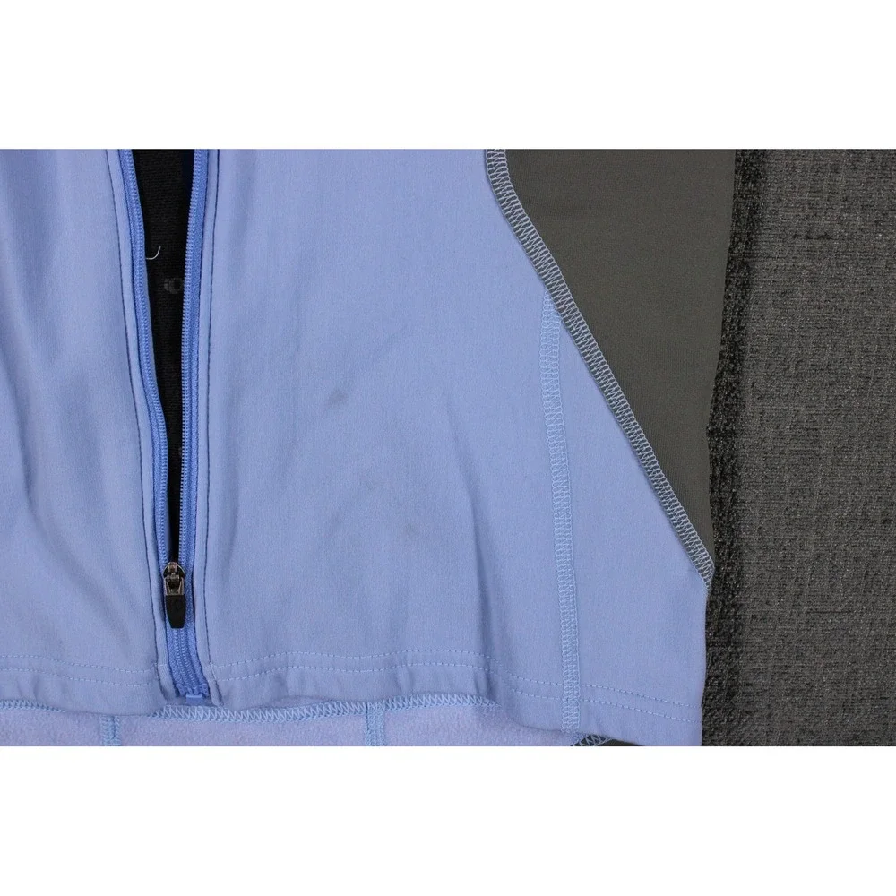Pearl Izumi Womens Cycling Jacket Blue Gray Long Sleeve Full Zip Medium 4909